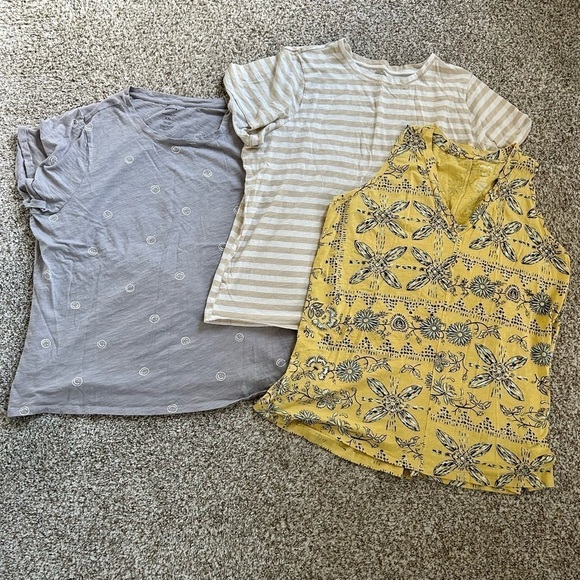 🦋 Bundle of 3 Sonoma Goods for Life - 2 t-shirts, 1 tank top blouse XXL - Picture 1 of 9